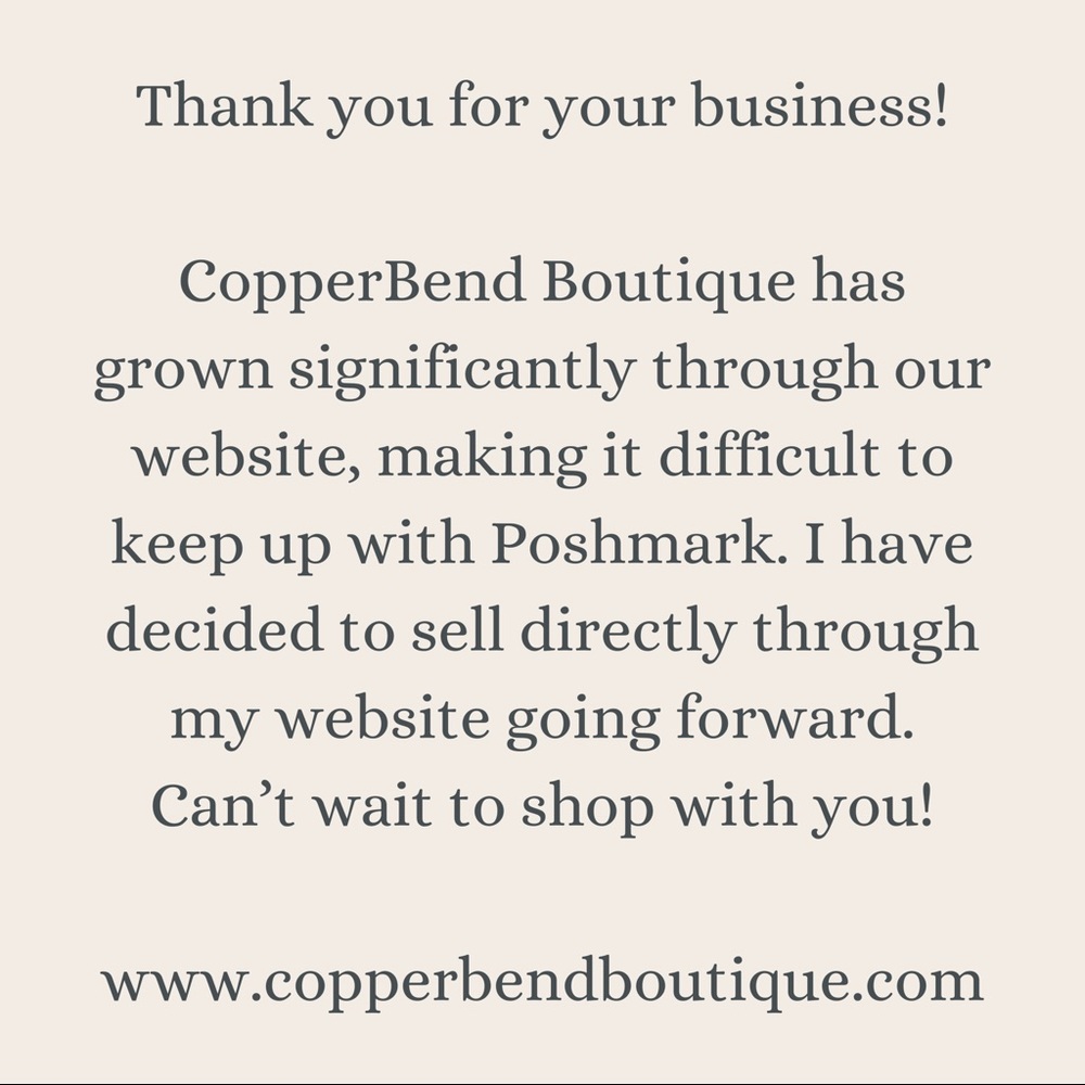 Thank you for your business!
